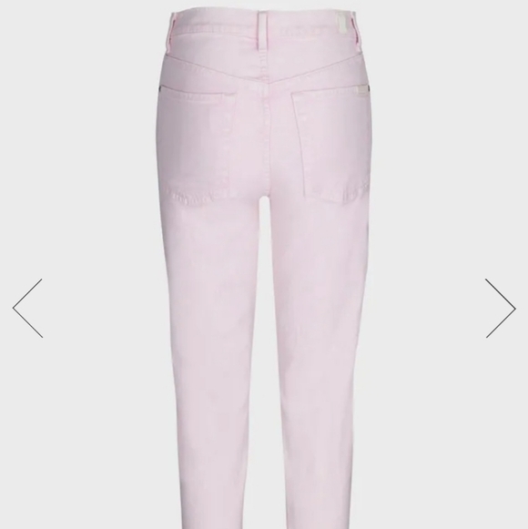 7 For All Mankind High Waist Straight Leg Cropped - Picture 3 of 15